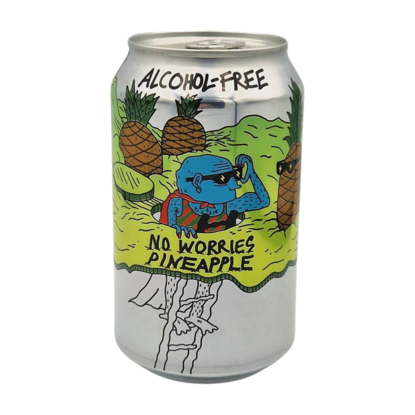 Lervig No Worries Pineapple | Non Alcoholic IPA Webshop Online Verdins Bierwinkel Rotterdam