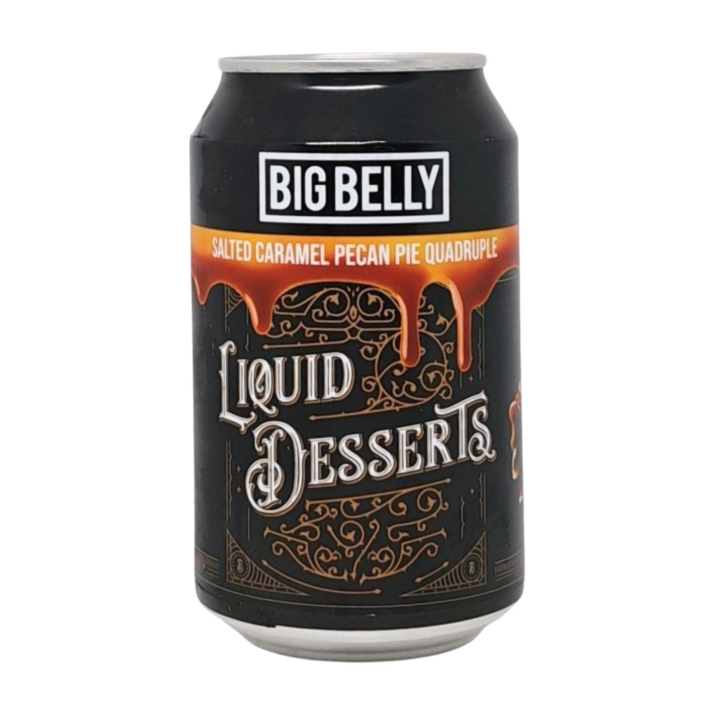 Big Belly Brewing Flüssigdesserts Gesalzener Karamell-Pekannusskuchen (Kernabfüllung 2024) | Vierfach