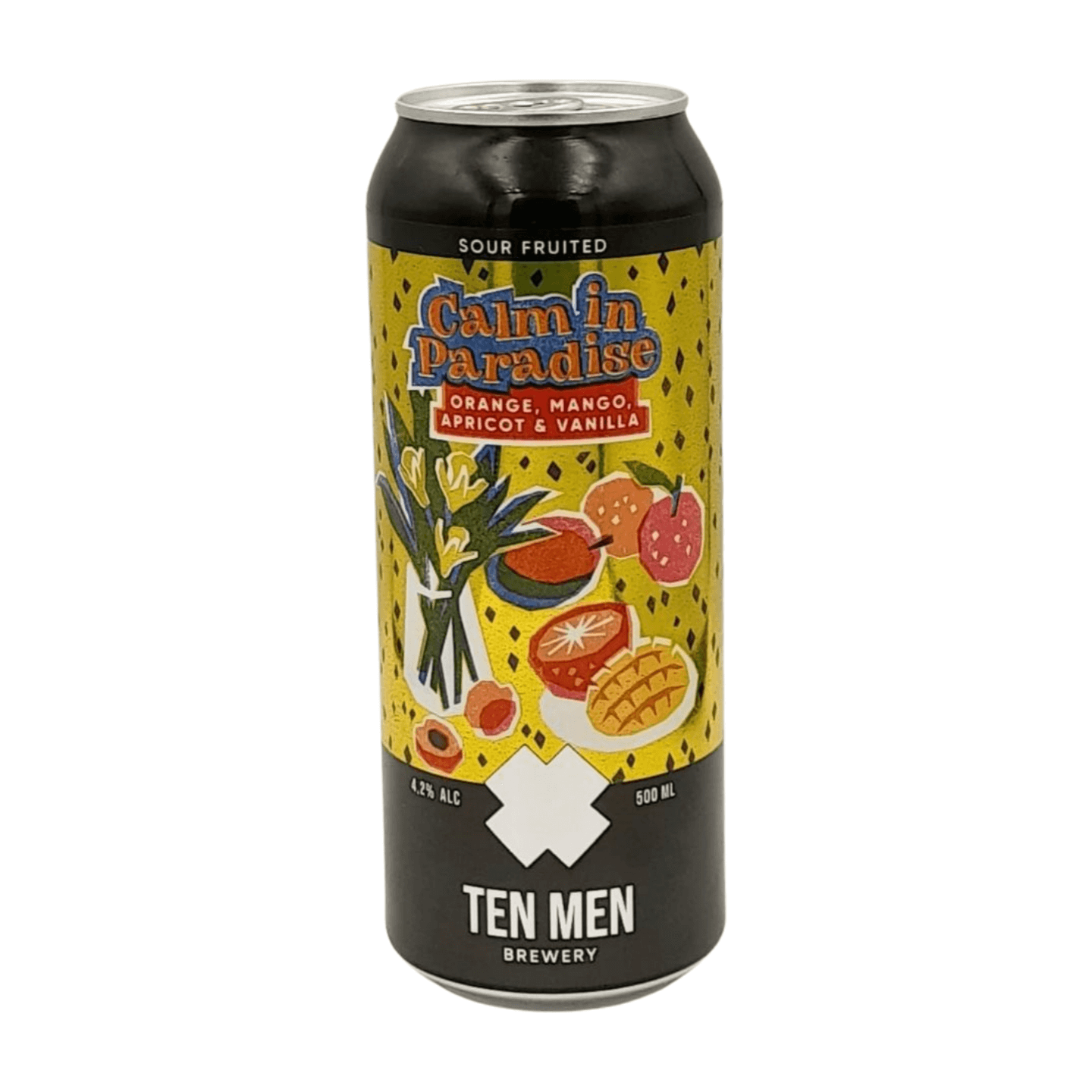 Ten Men Brewery Calm In Paradise Orange Mango Apricot & Vanilla | Fruited Sour Webshop Online Verdins Bierwinkel Rotterdam