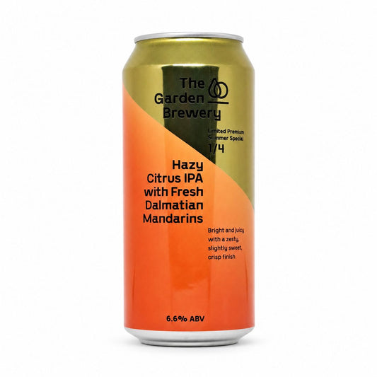 The Garden Hazy Citrus IPA With Fresh Dalmatian Mandarins  NEIPA