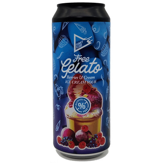 Funky Fluid Free Gelato: Beeren &amp; Sahne | Alkoholfreier Sauerteig